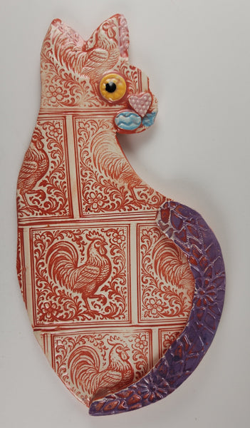 Rooster Cat - Artworks by Karen Fincannon