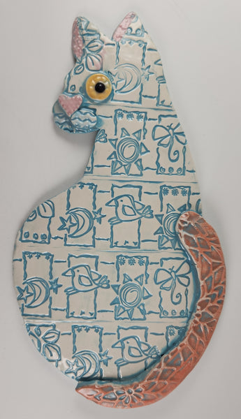 Bird and Moon Cat - Artworks by Karen Fincannon