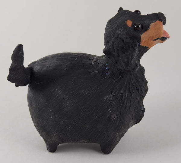 Lucy the Happy Black Dog - Artworks by Karen Fincannon