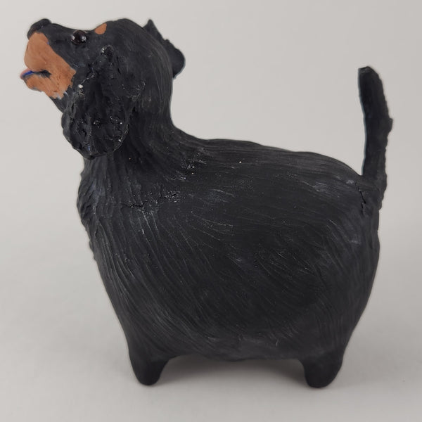 Lucy the Happy Black Dog - Artworks by Karen Fincannon