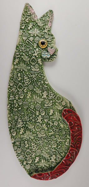 Christmas Cat 2 - Artworks by Karen Fincannon