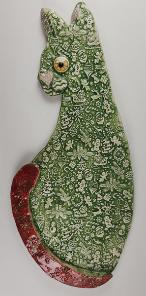 Christmas Cat - Artworks by Karen Fincannon