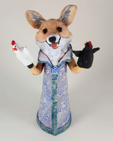 Who's Minding the Henhouse Fox Puppet