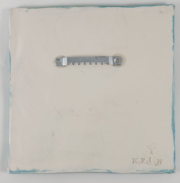 Un Poulet Dans Le Jardin 6x6 Ceramic Tile