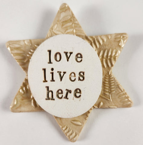 Love Lives Here Word Plaque