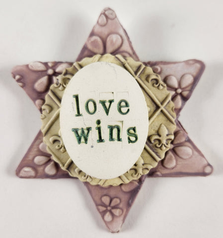 Love Wins Word Plaque
