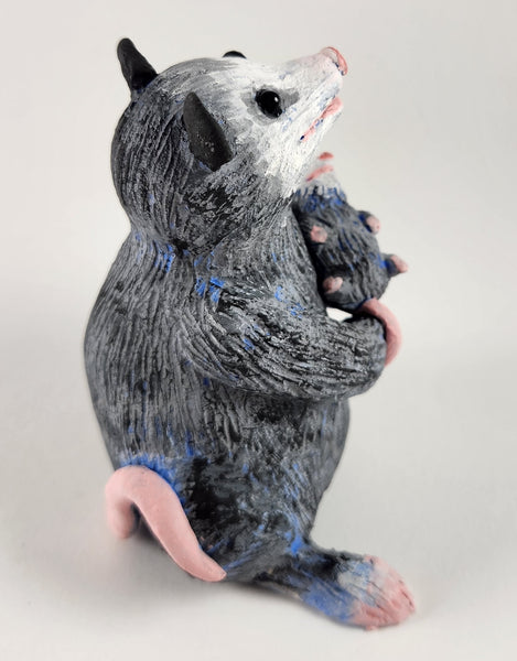 Penny the Possum with her Baby - Artworks by Karen Fincannon