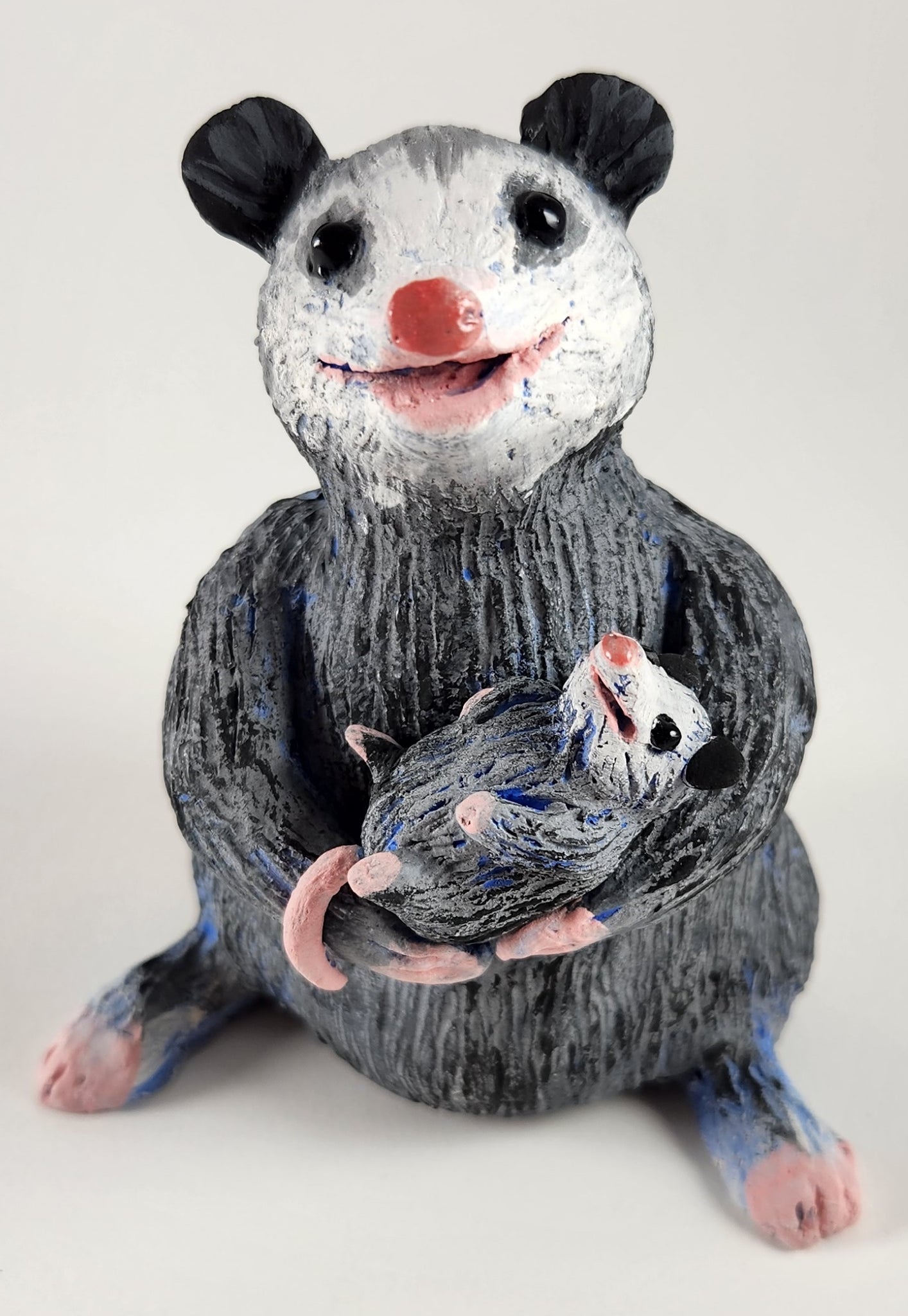 Penny the Possum with her Baby - Artworks by Karen Fincannon