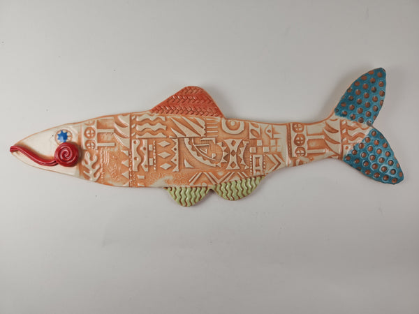 Orange Deco Fish - Artworks by Karen Fincannon