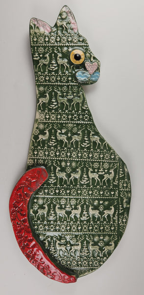 Reindeer Cat - Artworks by Karen Fincannon