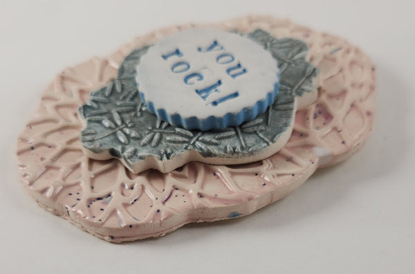 "You Rock!" word plaque - Artworks by Karen Fincannon
