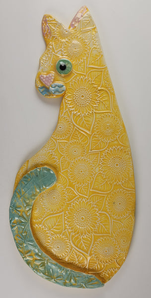 Sunflower Cat - Artworks by Karen Fincannon