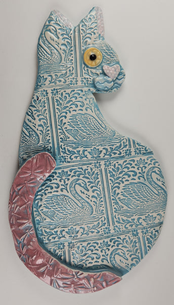 Swan Cat - Artworks by Karen Fincannon