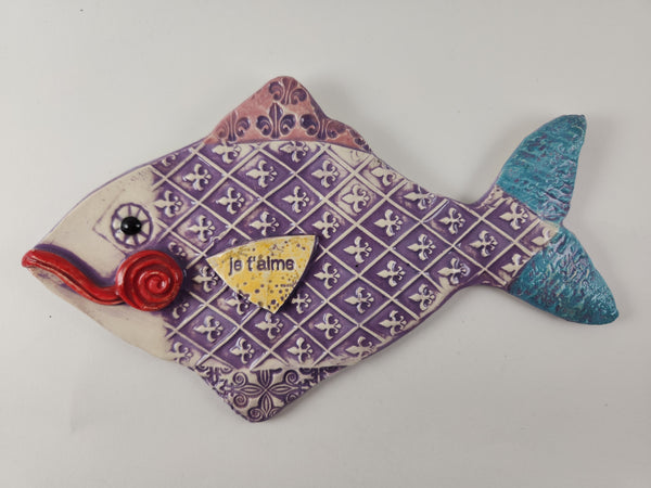 Je T'aime Fish - Artworks by Karen Fincannon