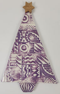 Purple Pattern Christmas Tree