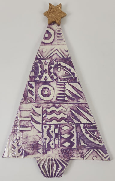 Purple Pattern Christmas Tree
