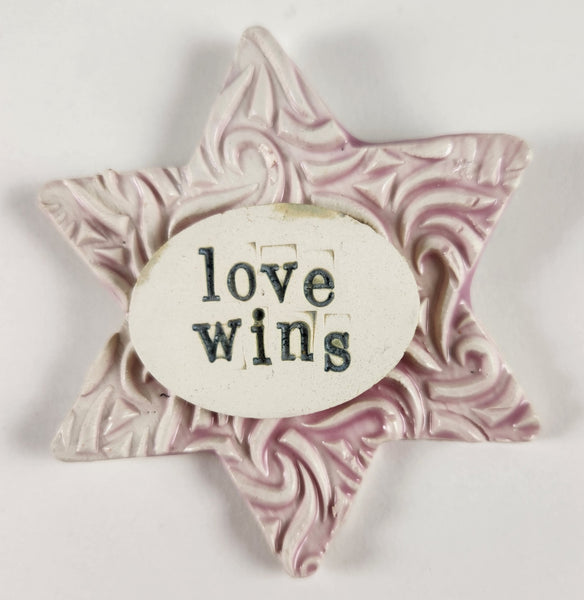 Love Wins Word Plaque