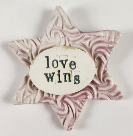Love Wins Word Plaque