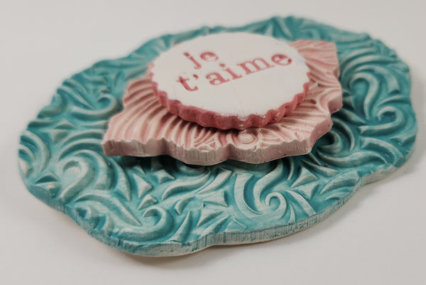 Je T'aime Word Plaque