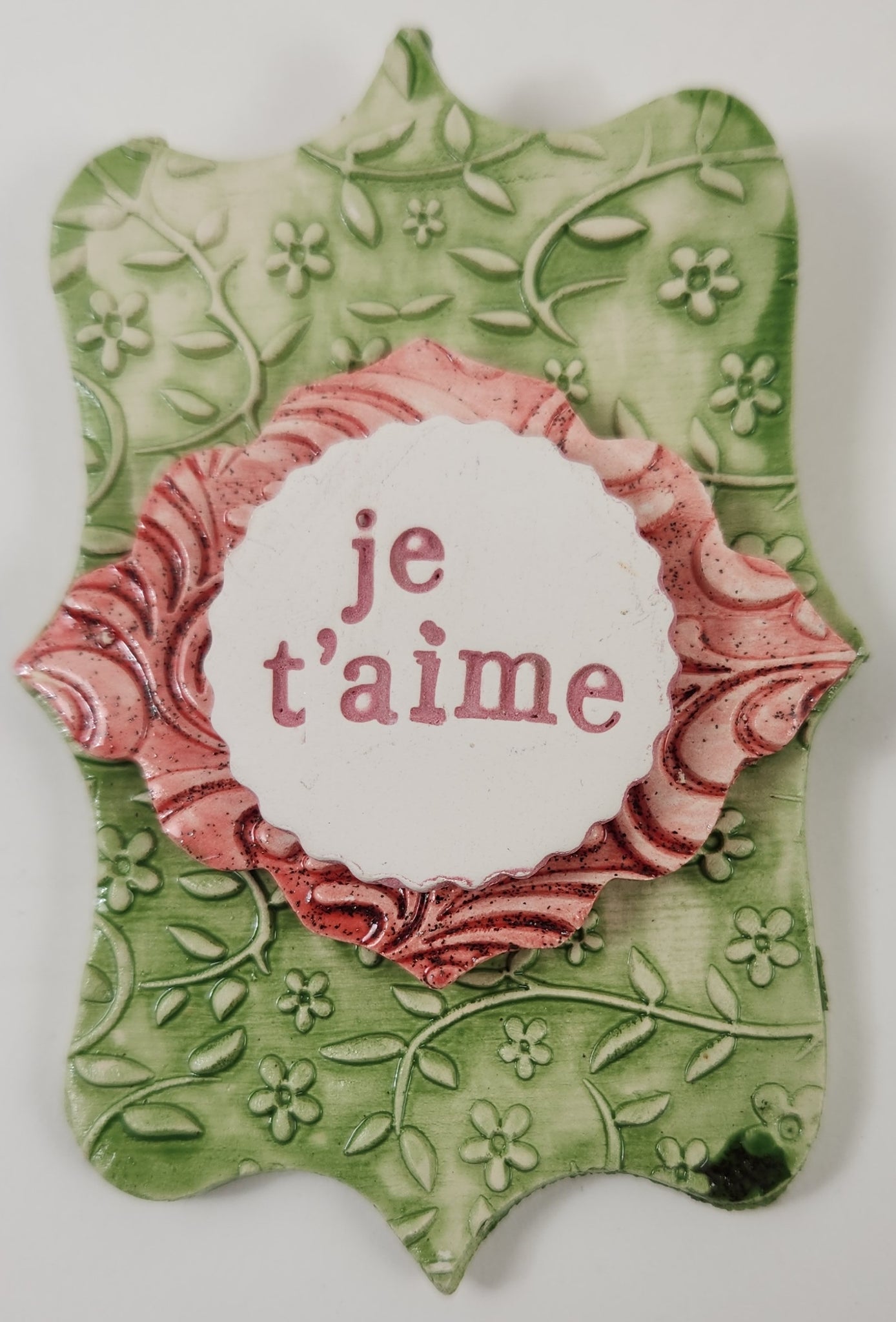 Je T'aime Word Plaque