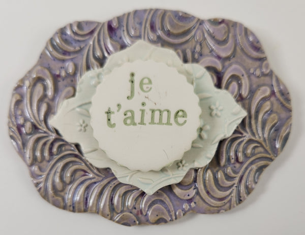 Je T'aime Word Plaque