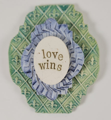 Love Wins Word Plaque