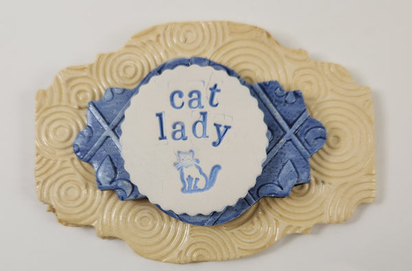 Cat Lady Word Plaque