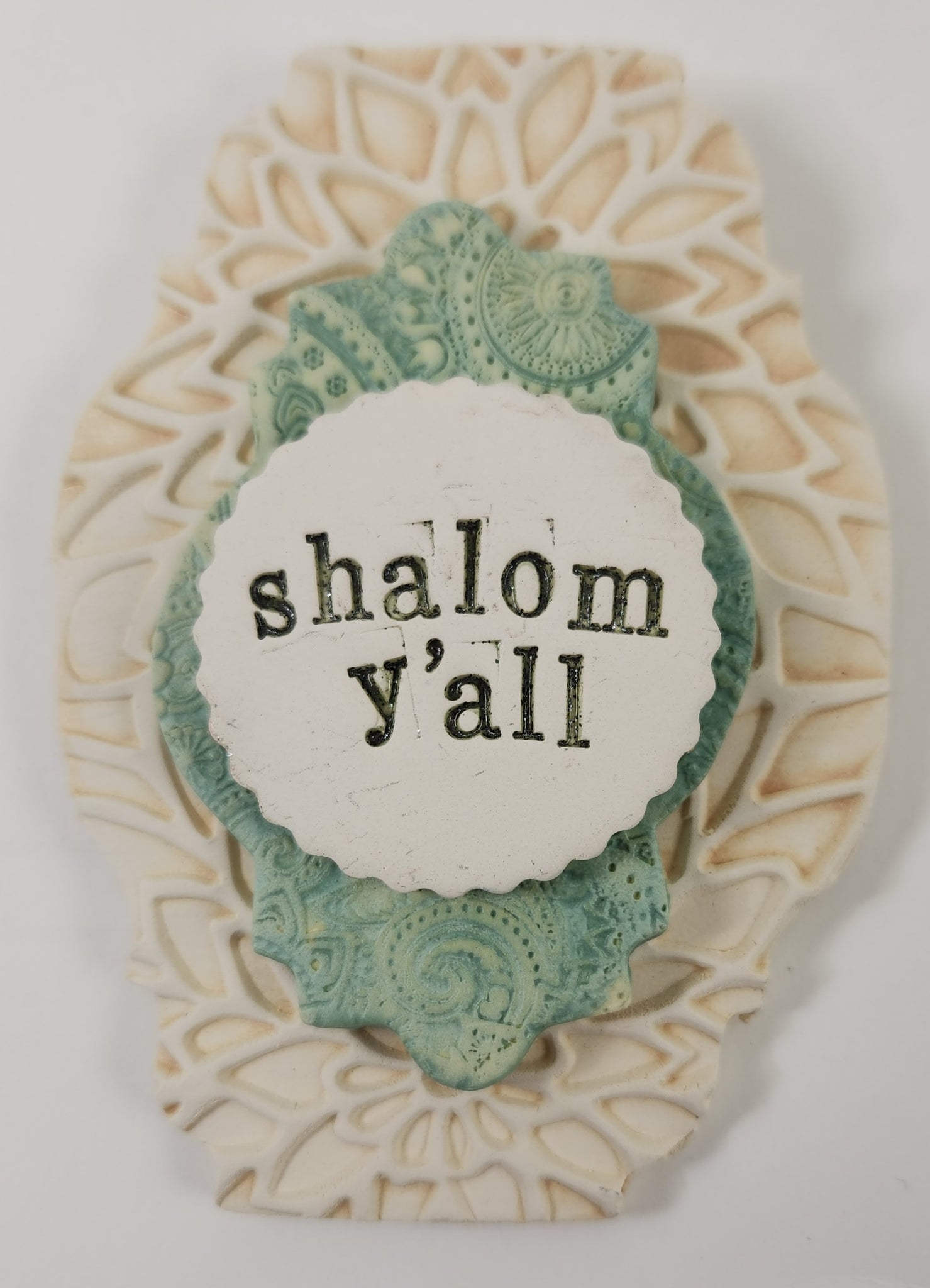 Shalom Y'all Word Plaque