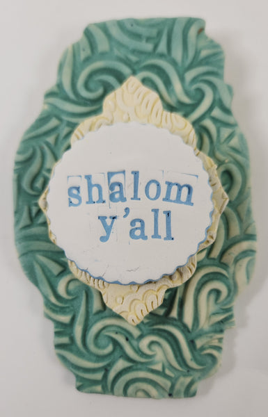 Shalom Y'all Word Plaque