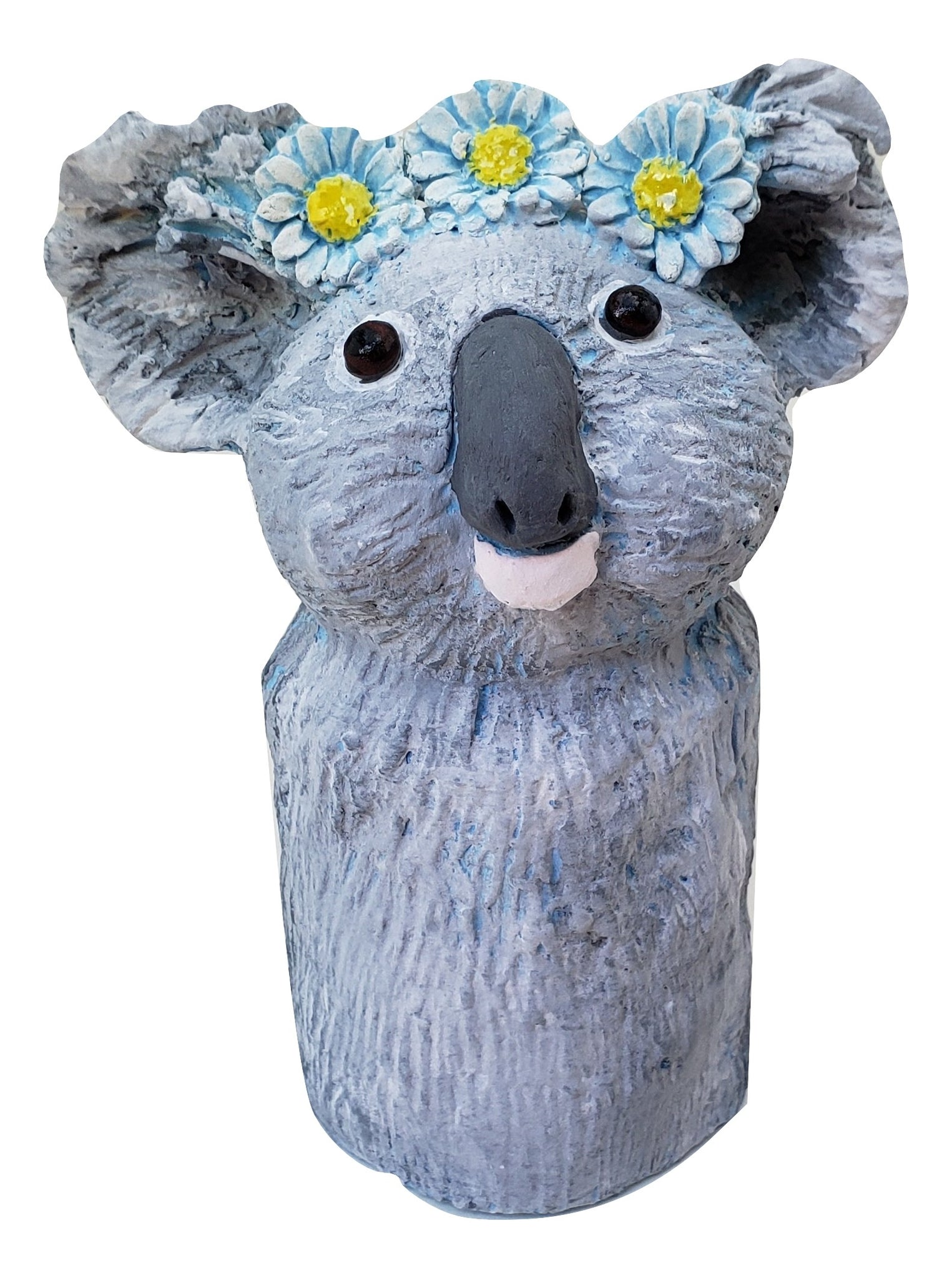 Koala Bear with Daisy Chain - Artworks by Karen Fincannon