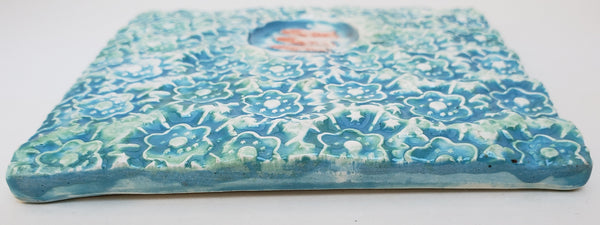 Three Fish 4x4 Ceramic Tile - Artworks by Karen Fincannon