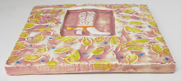 Boot 4x4 Ceramic Tile - Artworks by Karen Fincannon