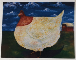 Big Chicken Greeting Card - Artworks by Karen Fincannon