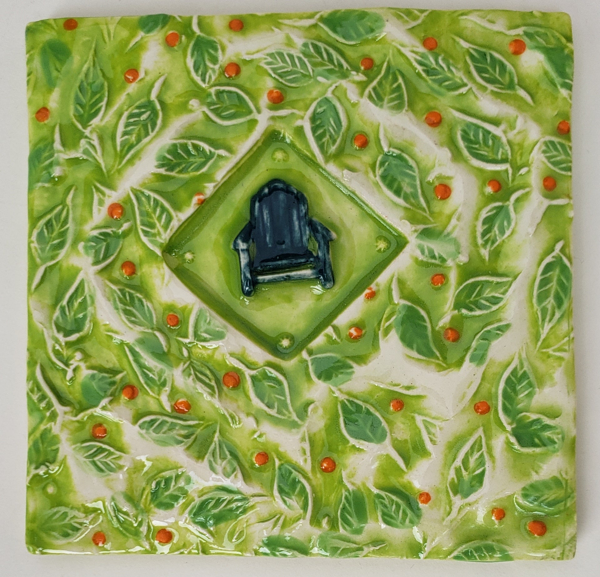Adirondack Chair 4x4 Ceramic Tile - Artworks by Karen Fincannon