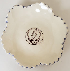 Tiny Plate with Steal Your Face from the Grateful Dead - Artworks by Karen Fincannon