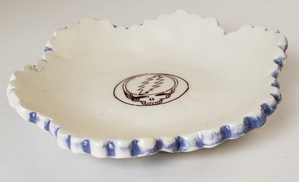 Tiny Plate with Steal Your Face from the Grateful Dead - Artworks by Karen Fincannon