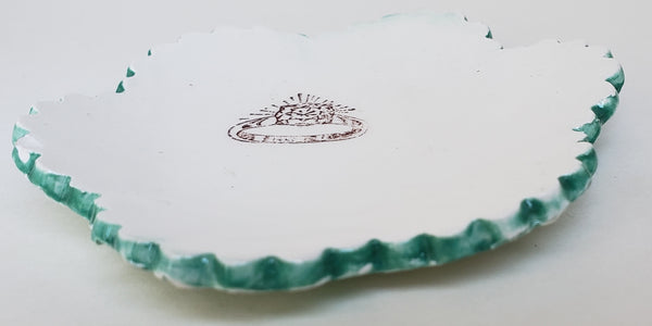 Tiny Plate with a Ring - Artworks by Karen Fincannon