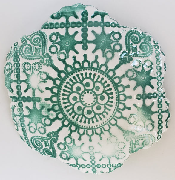 Tiny Plate with a Ring - Artworks by Karen Fincannon