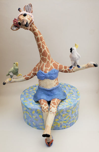 Balancing Act Vintage Swimmer - Artworks by Karen Fincannon