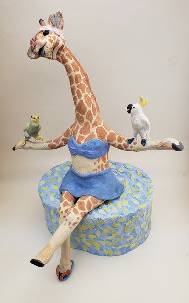 Balancing Act Vintage Swimmer - Artworks by Karen Fincannon