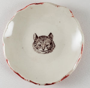 Tiny Plate with a cat face
