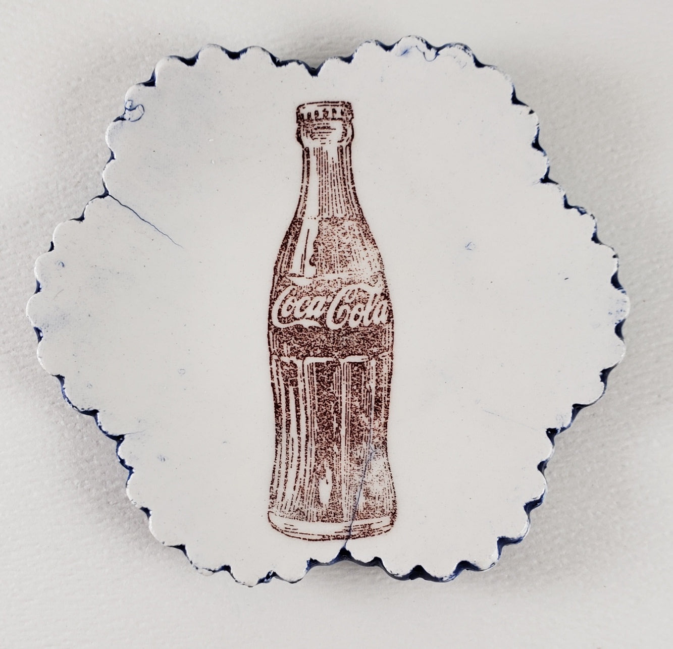 Tiny Plate with bottle of Coke