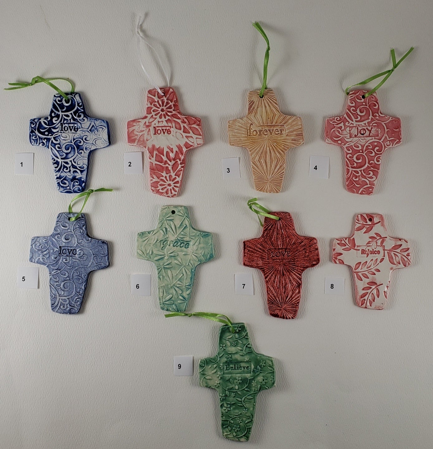 Cross Ornaments - Artworks by Karen Fincannon