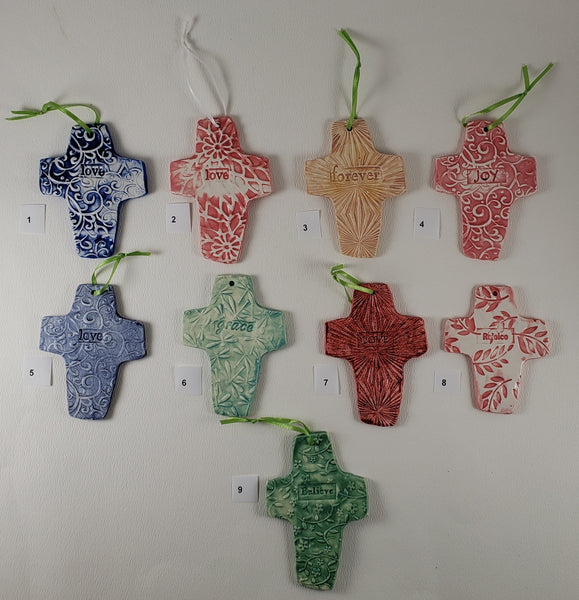 Cross Ornaments - Artworks by Karen Fincannon