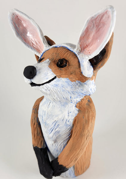 Foxy Lady with Bunny Hat - Artworks by Karen Fincannon