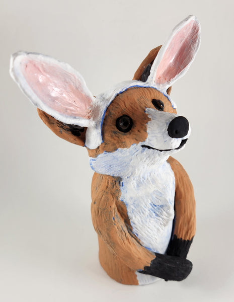 Foxy Lady with Bunny Hat - Artworks by Karen Fincannon