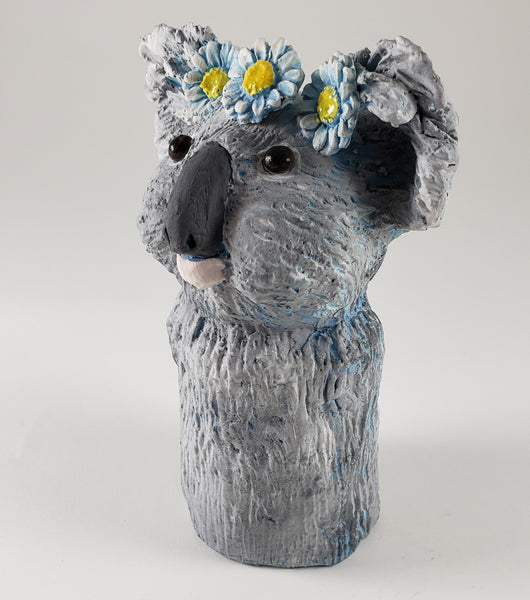 Koala Bear with Daisy Chain - Artworks by Karen Fincannon