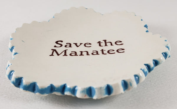 Tiny Plate with "Save the Manatee"