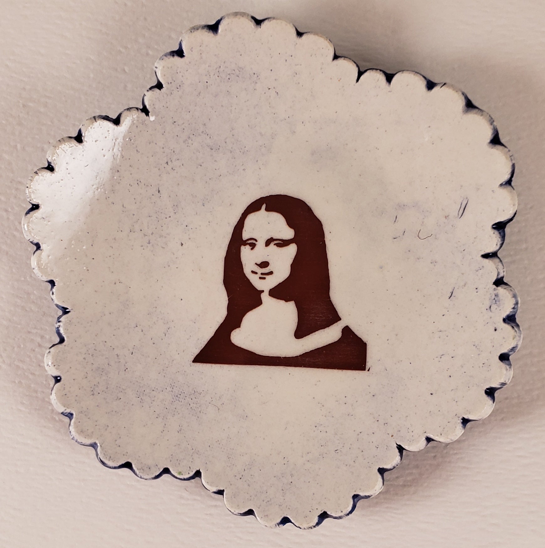 Tiny Plate with Mona Lisa