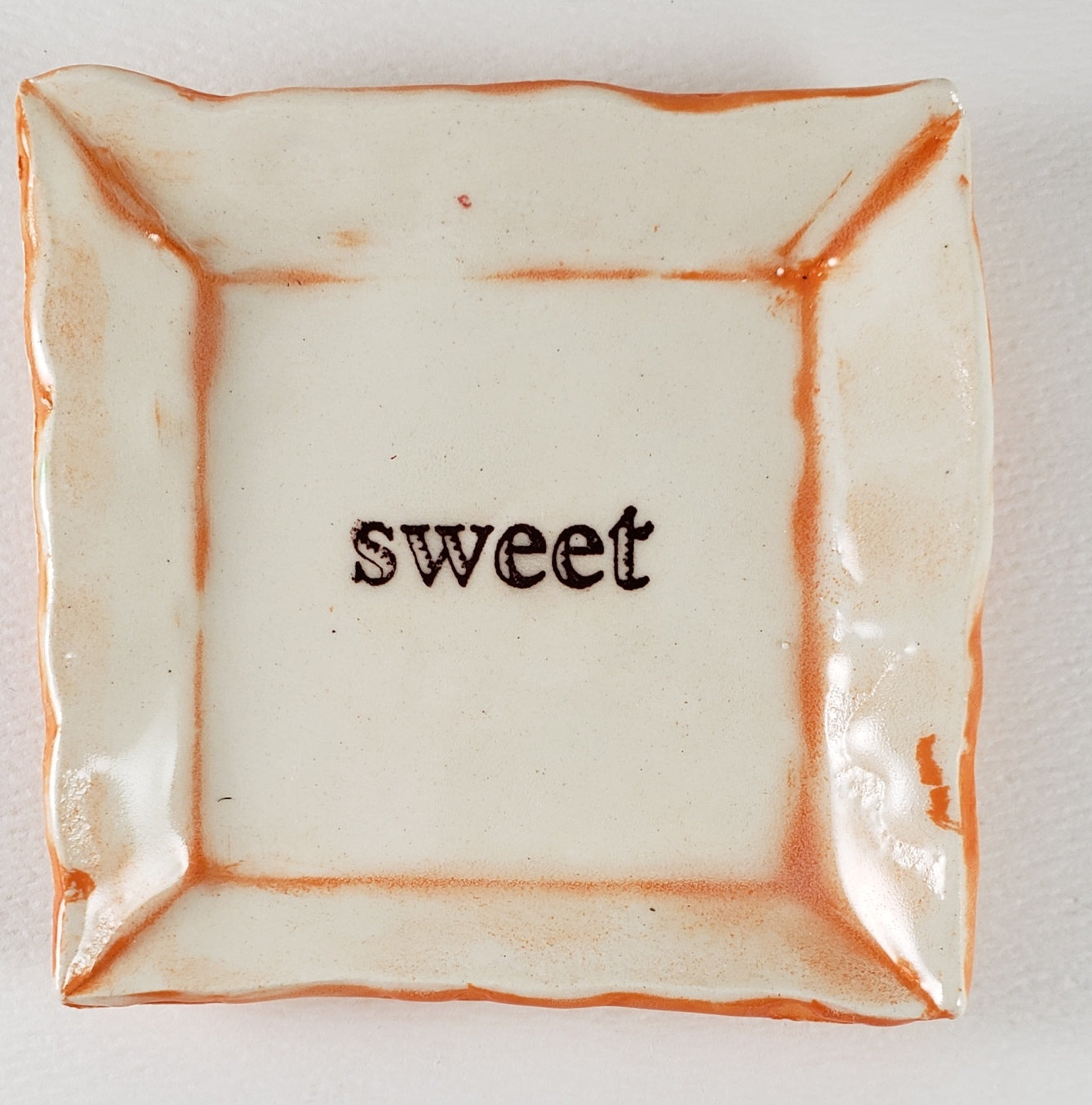Tiny Plate with "Sweet"